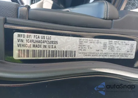 2023 Jeep Grand Cherokee Laredo 4X4 из США, поврежденный, VIN 1C4RJHAG4PC528325